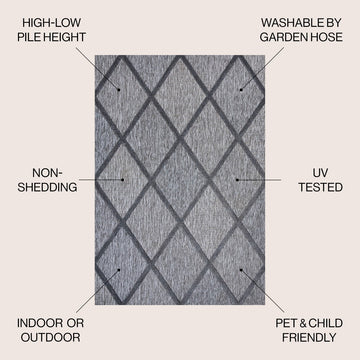Salines Diamond Trellis Indoor/outdoor Area Rug